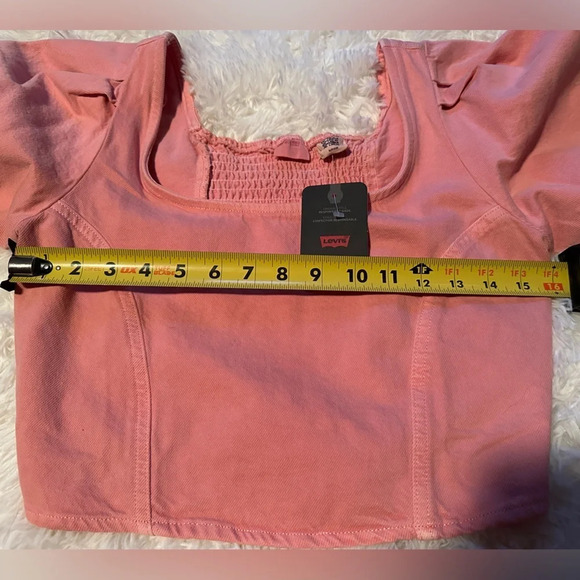 NWT Levi’s  pink slim cropped fit top - Picture 6 of 6